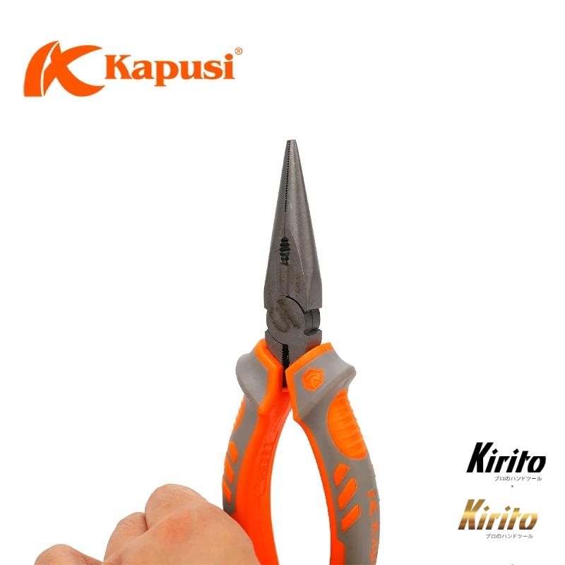 Kìm Nhọn Kapusi 6 inch & 8 inch – Cắt, Uốn, Kéo Dây Kim Loại, Dây Điện Chính Xác