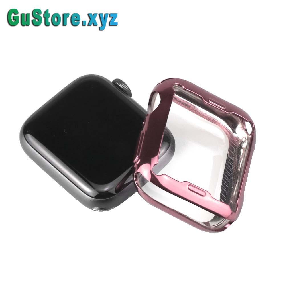 Ốp TPU dẻo full màn viền cao cấp dùng cho Apple Watch (CÓ MÀU XANH ĐỎ GIỐNG SERI 6) Gu Store ️️