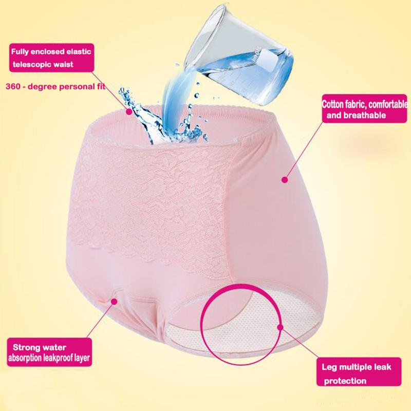 1 Máy Tính Trưởng Thành Nữ Có Thể Giặt Tã Vải 3XL Hồng Cũ Nước Tiểu Không Ướt Quần Tã Tiểu Tiện Bông Chống Thấm Nước tã Quần