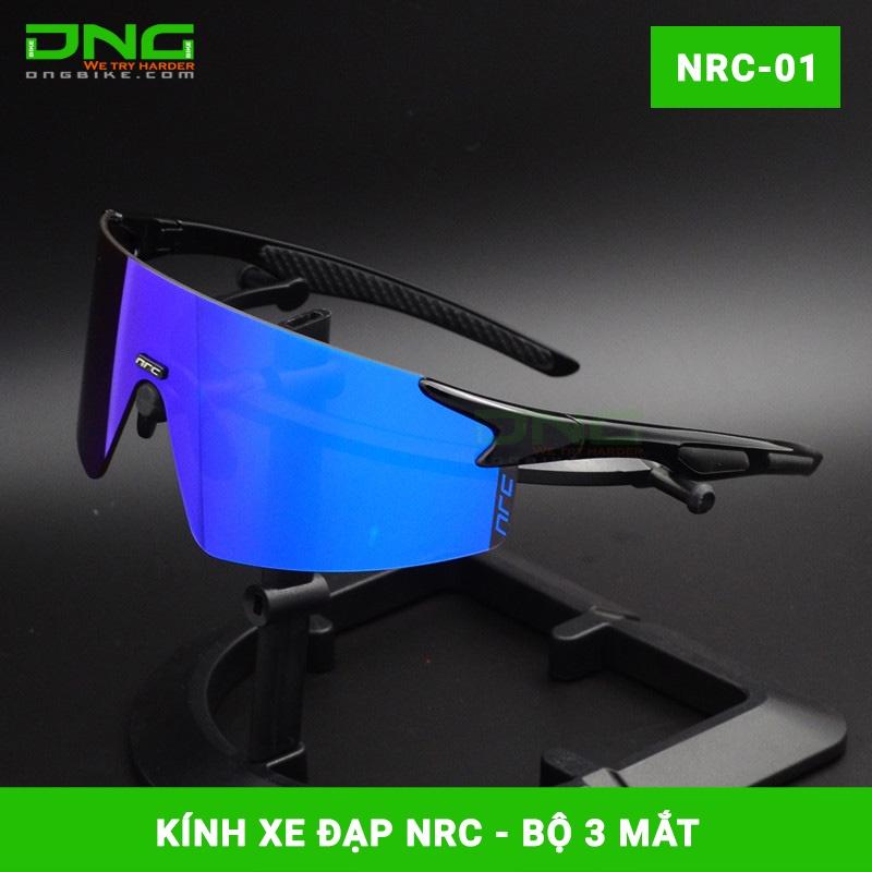 Kính xe đạp thể thao NRC bộ 3 mặt