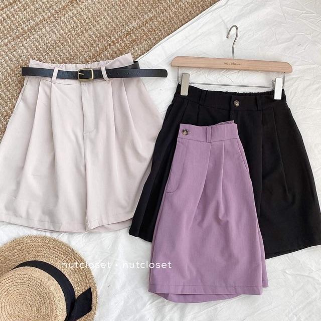 Quần Sooc Quần Short Nữ Vải Xước X.0 Hàn Chất Vải Thoáng Mát Phong Cách Thời Trang Hàn Quốc 621