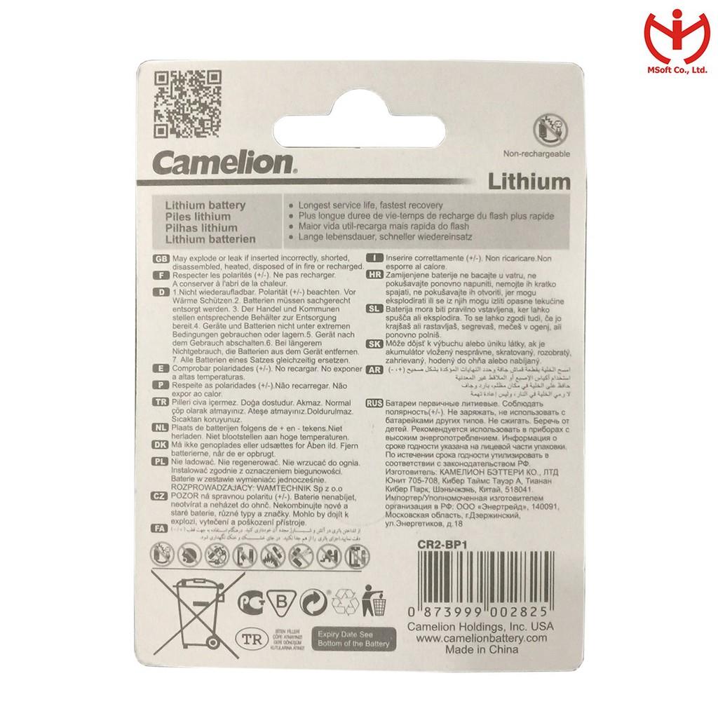 Pin Lithium CR2 3V hiệu Camelion - MSOFT