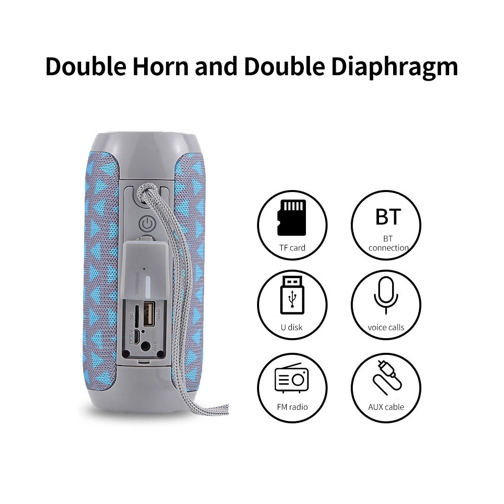 Loa Không Dây BT 5.0 Chống Nước Di Động Có Thể Sạc Lại