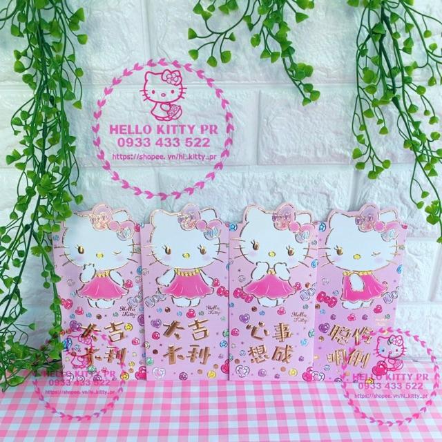 Bao lì xì mẫu kim cương Hello Kitty