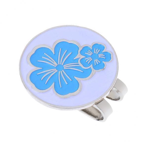 4xGolf Hat Clip with Detachable  Golf Ball Marker Cap Clip Blue