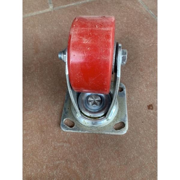 Bánh xe PU 125mm càng dày 5mm, siêu bền, chịu tải lớn