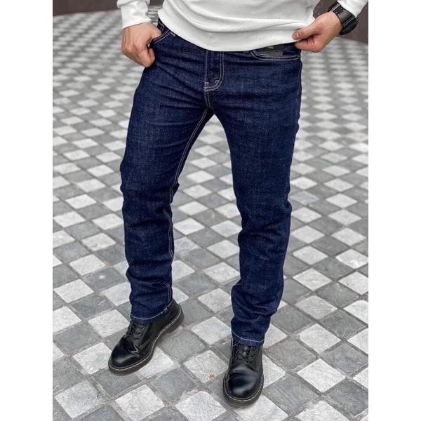 Quần jean nam XANH ĐEN NAVY Quần bò nam đẹp vnxk thời trang Ống đứng cao cấp Jeans co dãn HAIAN JEAN