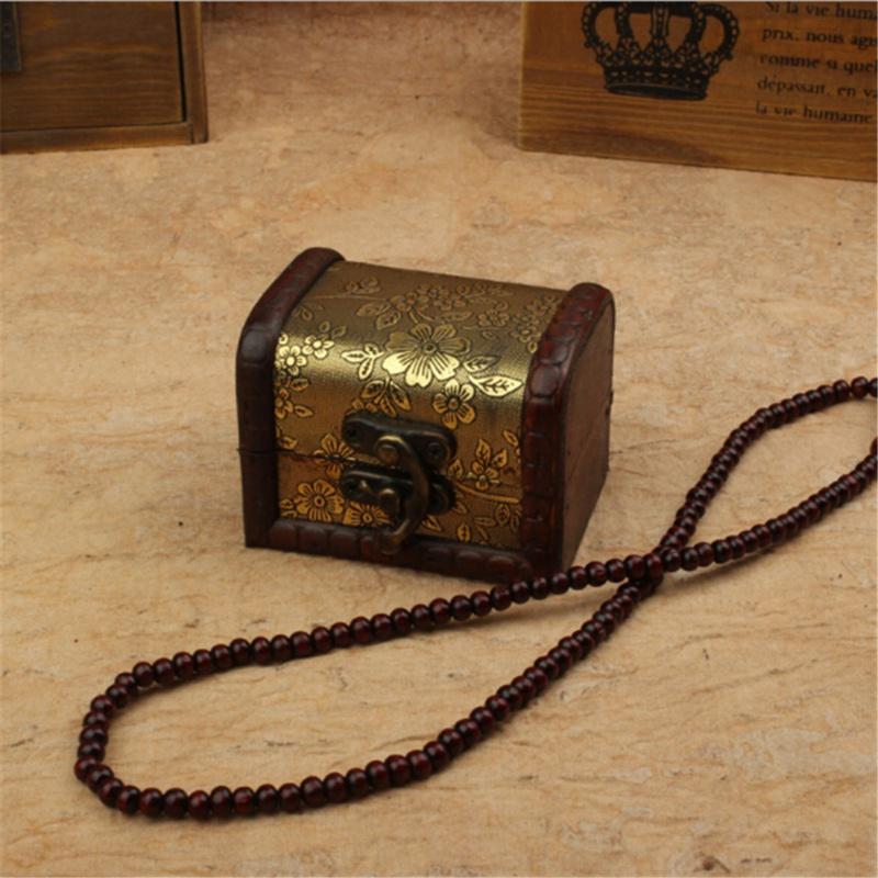 Hộp Gỗ Đựng Trang Sức Hình Hoa Anh Đào Phong Cách Retro