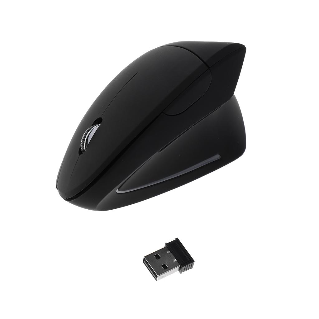 6D 2.4GHz Wireless Mouse Rechargeable Vertical Ergonomic Mice for Laptop PC