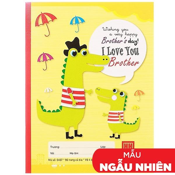 Combo 5 Vở Family 4 Ô Ly 96 Trang ĐL 70g/m2 - Hồng Hà 0407 (Mẫu Màu Giao Ngẫu Nhiên)