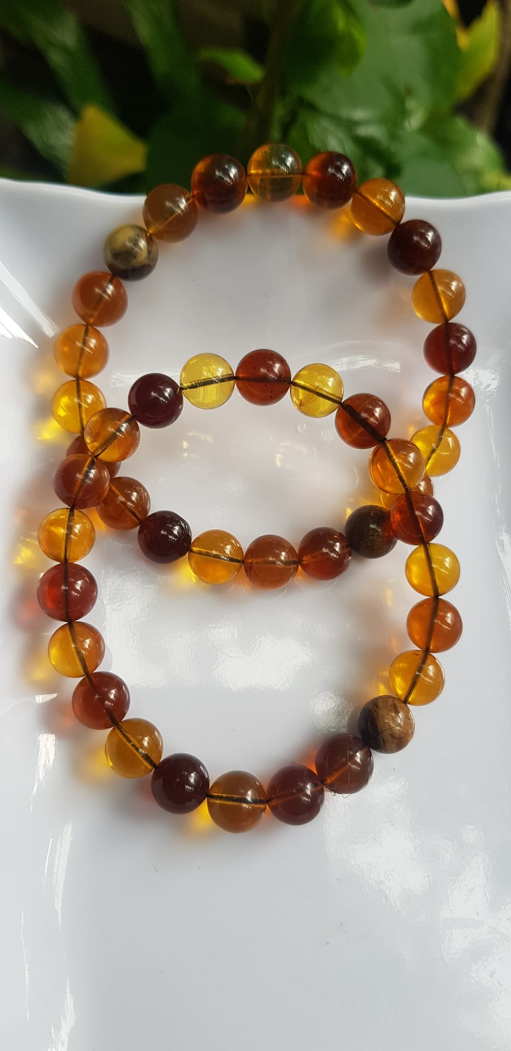 Vòng tay chuỗi đá Hổ Phách vàng nâu tự nhiên đẹp Size hạt 8mm Vòng hợp nữ mệnh thổ mệnh kim may mắn tốt sức khỏe công danh sự nghiệp xinh tay ạ