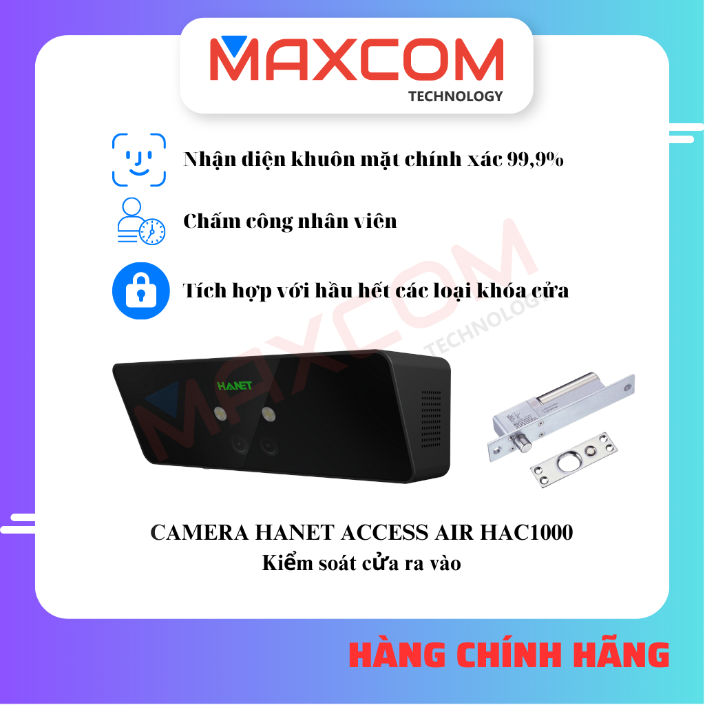 Thiết bị kiểm soát thông minh HANET Access Air HAC1000 - Hàng chính hãng - Camera vừa chấm công vừa mở cửa