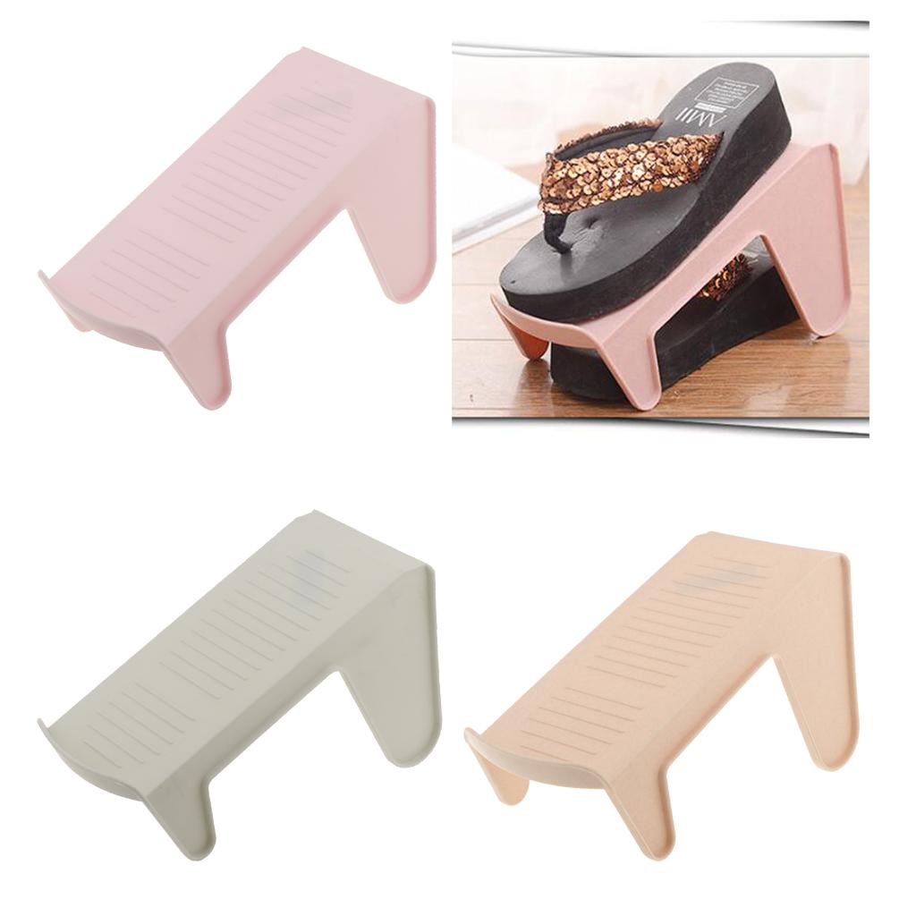 Double Layer Shoe Organizer Shoe Storage Rack Holder Pink
