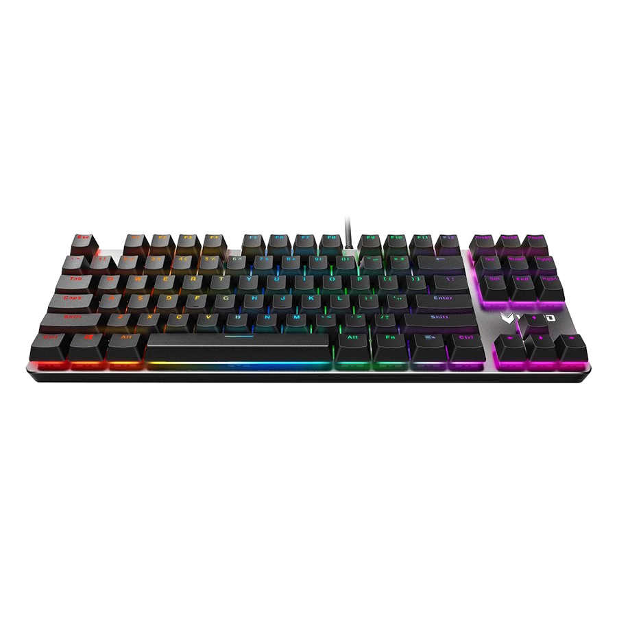 Bàn Phím Cơ Có Dây Rapoo V500RGB Alloy RGB Mechanical Fullsize - Hàng Chính Hãng