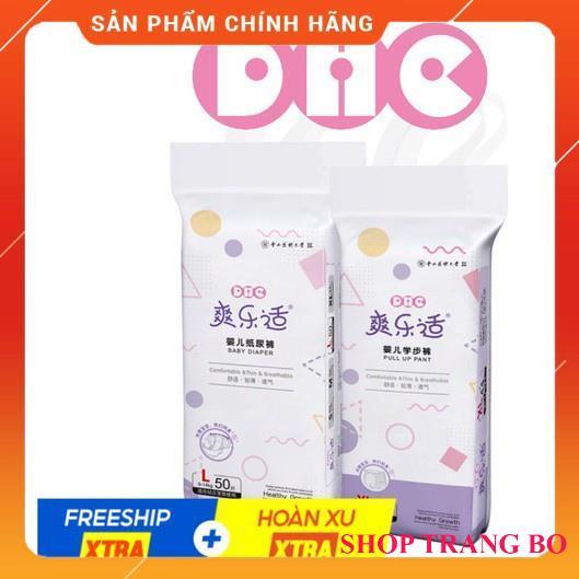 Combo 4 bịch Tã/bỉm Dán/Quần DHC Nội Địa Trung siêu mỏng, an toàn cho bé, size từ S62 – XXXL36