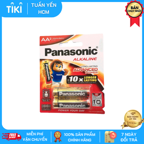 5 Vỉ Pin AA Panasonic Alkaline LR6T Siêu Bền - Hàng chính hãng