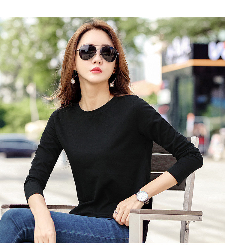 Áo Thun Cotton Dài Tay Khí Chất Nữ SM94 - Hàng Quảng Châu Cao Cấp