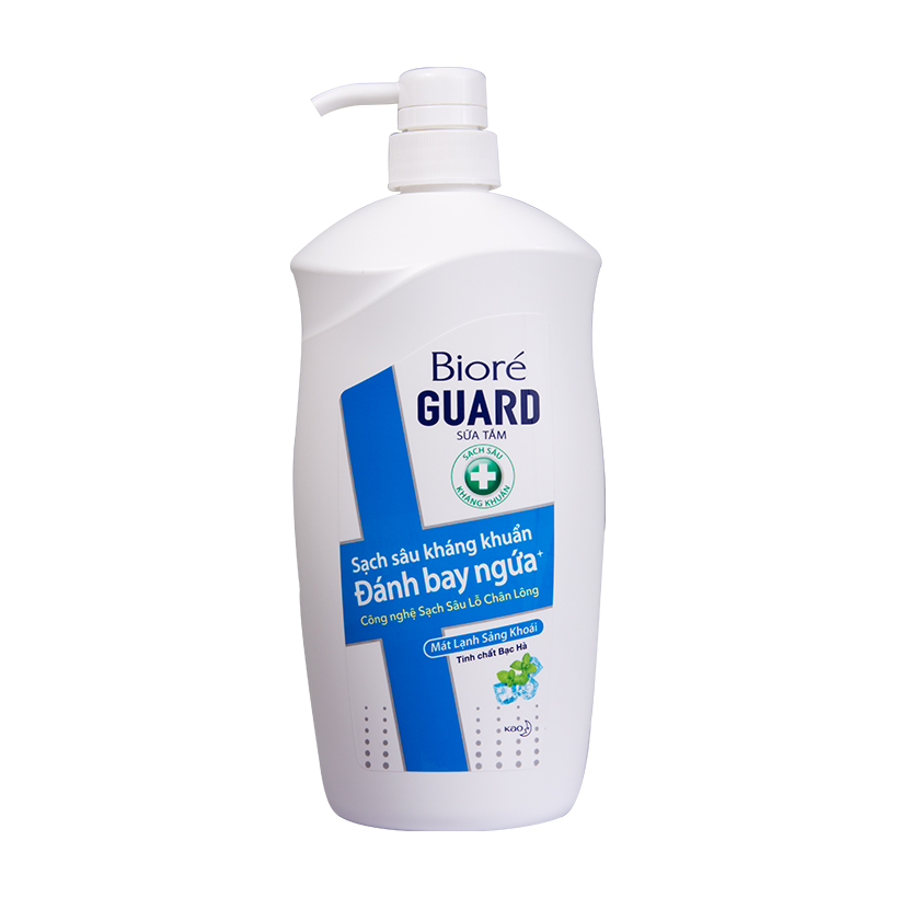 Sữa Tắm Sạch Sâu Kháng Khuẩn Mát Lạnh Sảng Khoái BiorE Guard 800g