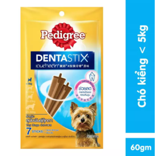 Bánh xương cho chó kiểng Pedigree Dentastix 60g