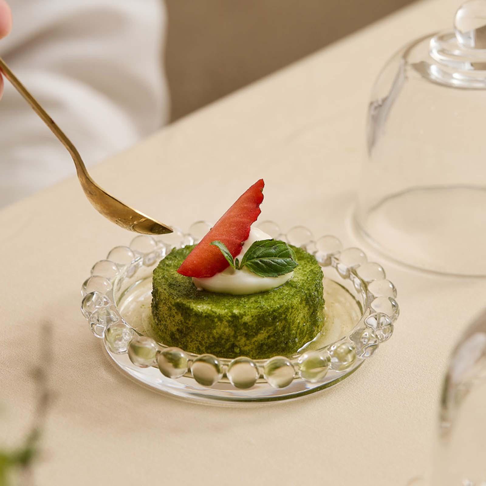 Glass Round Cake Stand Cake Plate Dessert Platter Dessert Serving Tray