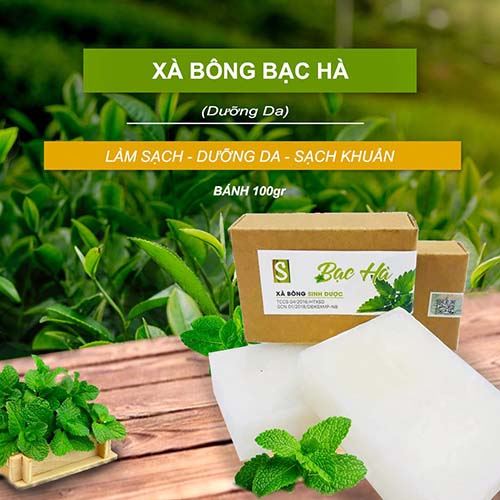 Xà bông Sinh Dược - Bạc Hà (100gr) Thơm mát