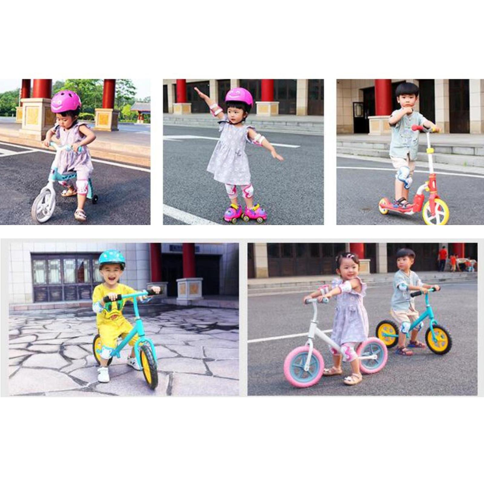 Kids Protective Gear Set for Children Toddler Knee and Elbow Pads with Wrist Guards 6 in 1 for Skating Cycling Bike  ing Scooter
