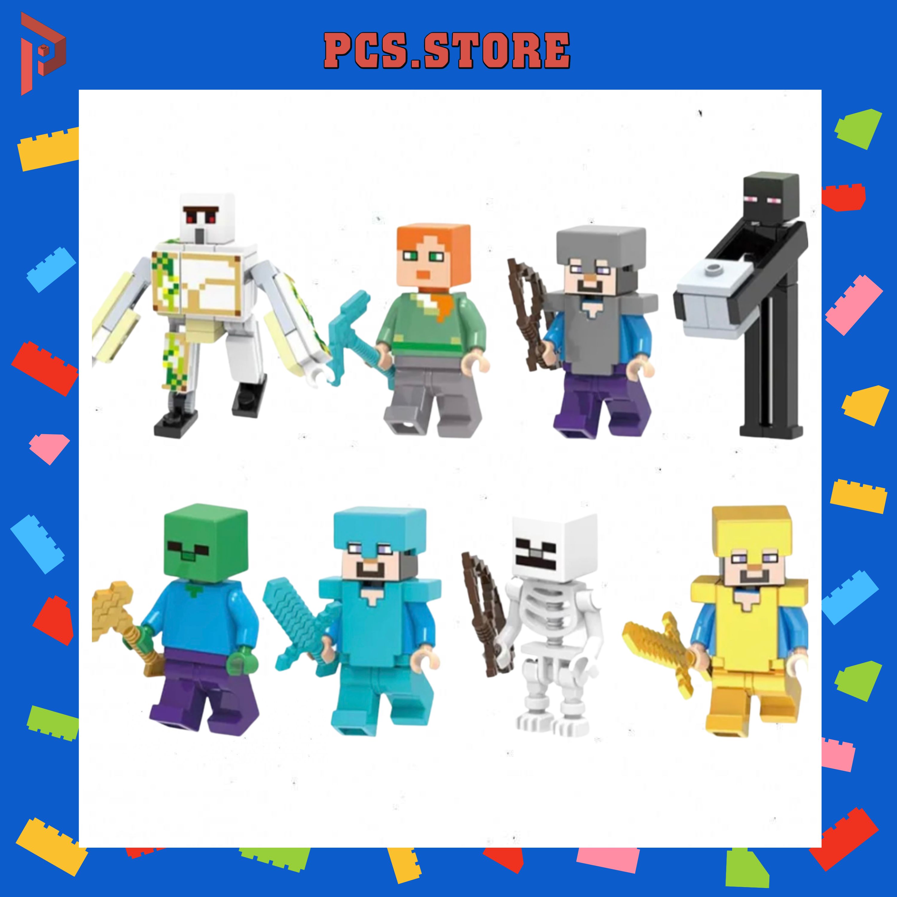 Đồ Chơi Lắp Ráp Minifigures Nhân Vật Bí Ẩn Minecraft - PCS STORE