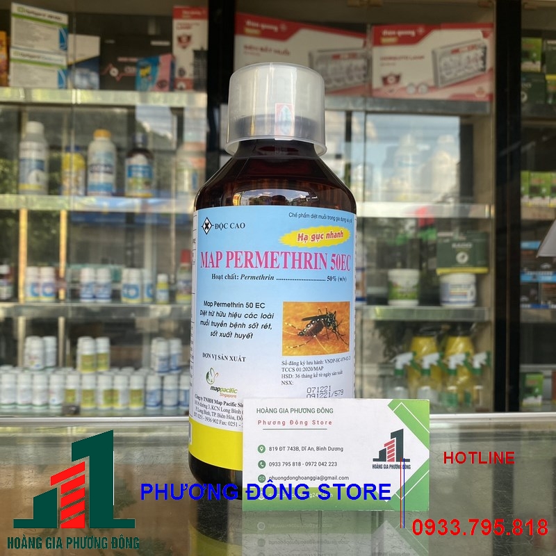 Thuốc diệt muỗi MAP PERMETHRIN 50EC _chai 1 lít