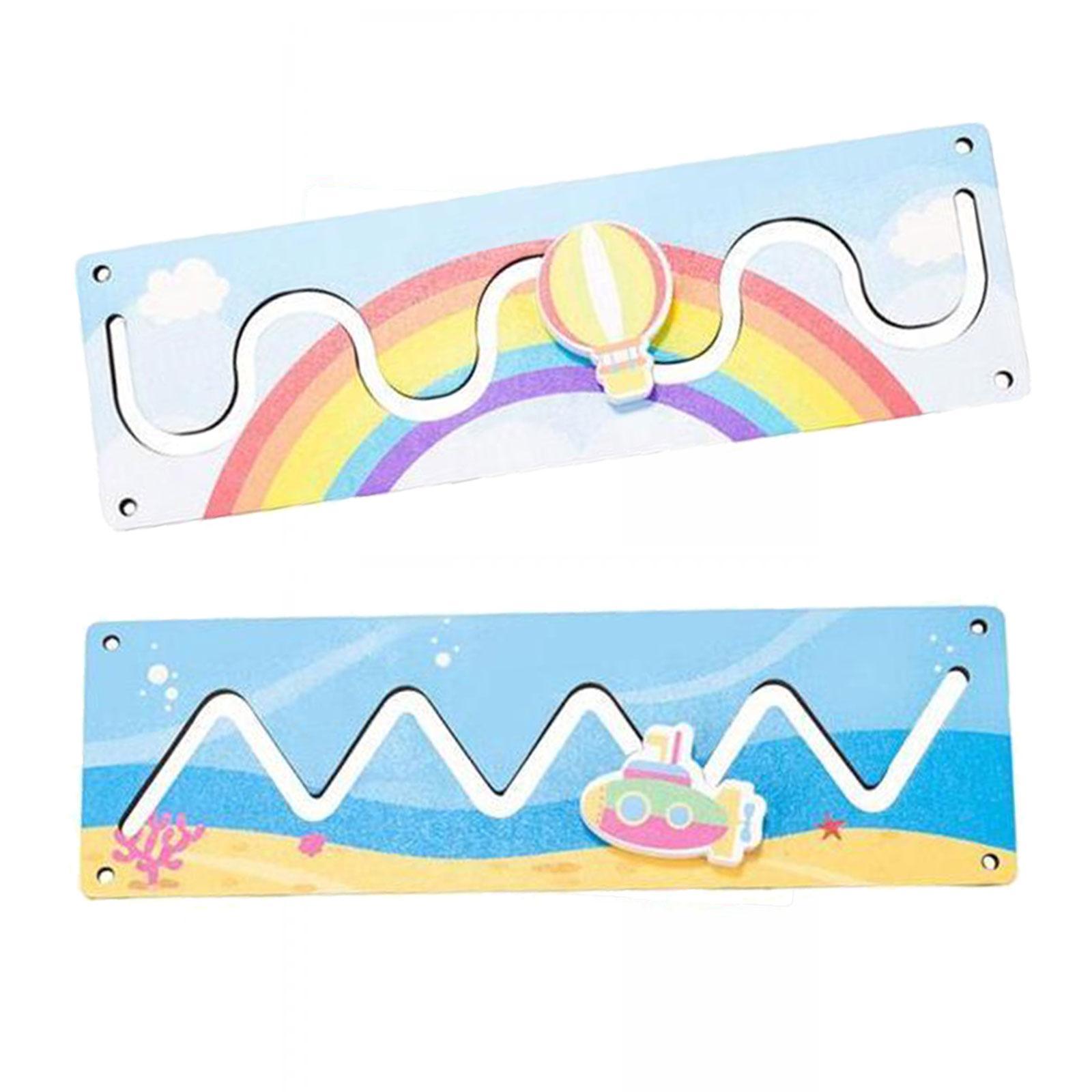 2x Busy Board Toys Travel Toys Activities Early Educational Toys Gifts