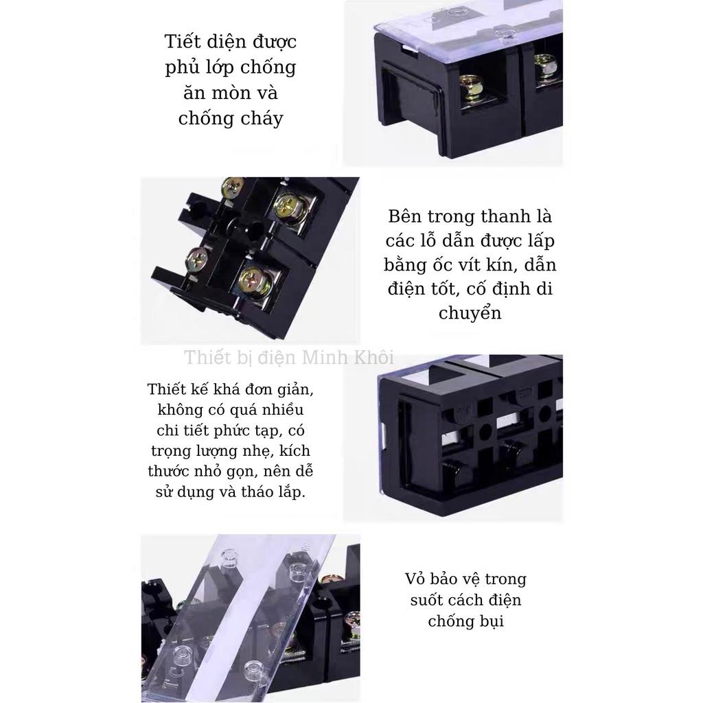 Cầu đấu điện domino đủ kích thước, cầu đấu dây điện, cầu đấu terminal block