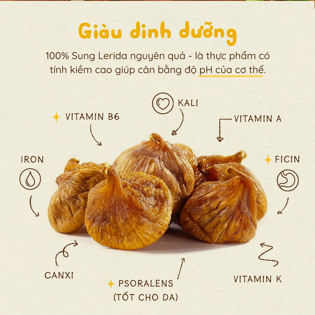 Quả sung Mỹ sấy khô tự nhiên Taylor 190g, không chất bảo quản, không đường | Nhà Đậu | 210