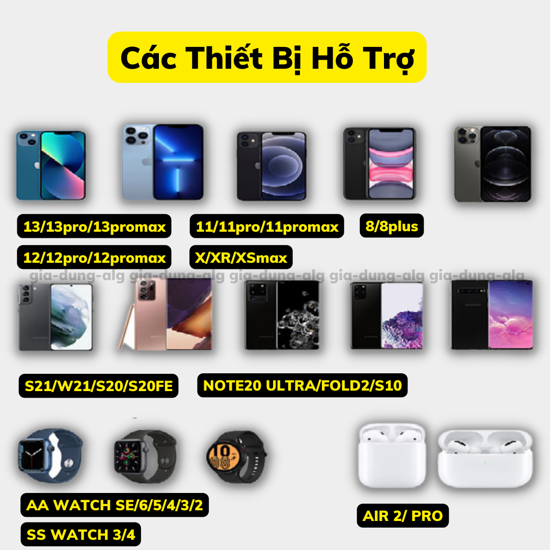 Đế Sạc Không Dây 15W 5 in 1 dành cho 1phone Android - Đế sạc nhanh không dây kiêm báo thức đèn ngủ