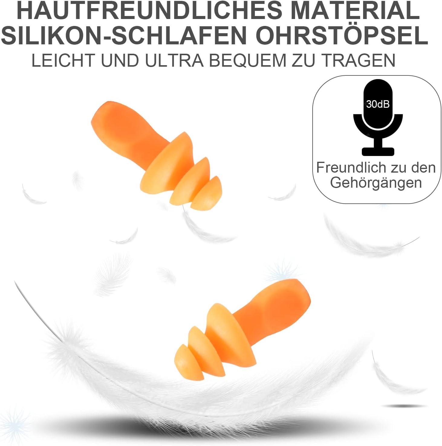 15 Cặp Nút Tai Ngủ, Nút Tai Silicon Nút Tai Bảo Vệ Thính Giác Có Thể Tái Sử Dụng Nút Tai Silicon Có Dây, Nút Tai Ngủ Cho Nơi Làm Việc Học Tập Nơi Ồn