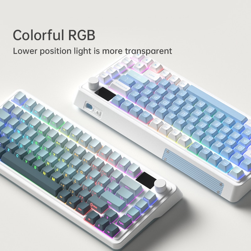 Bàn phím cơ FL-Esports CMK75SAM Lake Placid Blue/Desert Grey