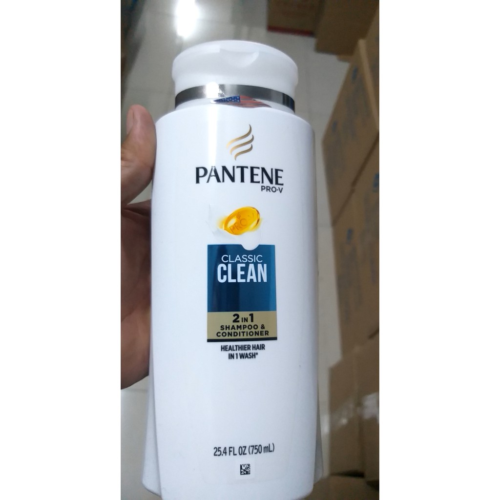 Dầu gội và xả Pantene Pro -V Classic Clean 2in1 750ml