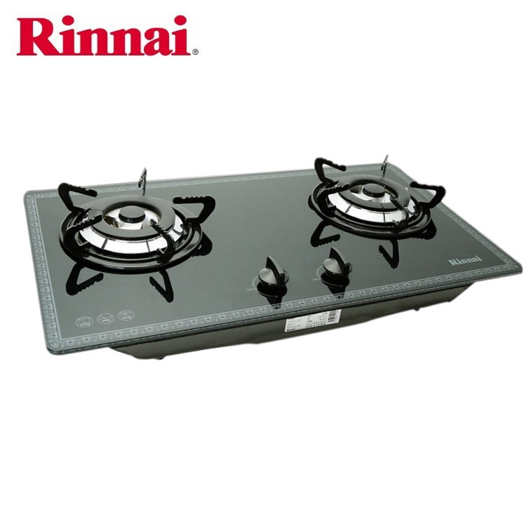 Bếp gas âm Rinnai RVB-2BGN, Chén đồng có đầu hâm, Ngắt gas tự động - Hàng chính hãng