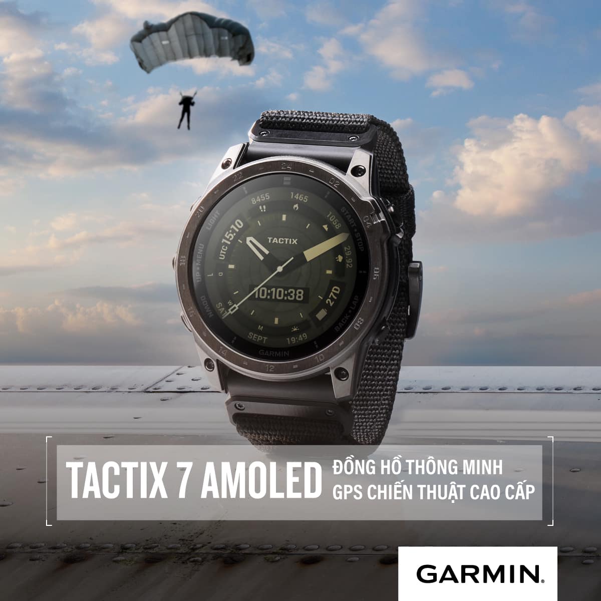 Đồng hồ thông minh Garmin tactix 7 (51 mm) AMOLED Edition - Hàng chính hãng