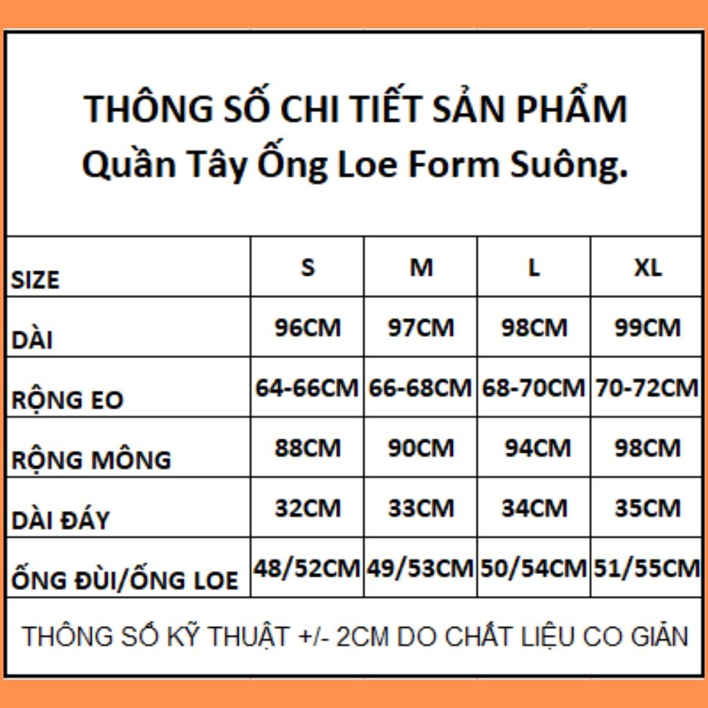 Quần ống loe cạp cao công sở Xưởng An Đông (TML)