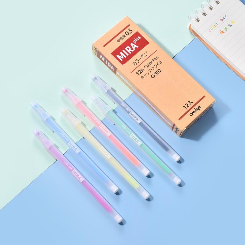 Bút gel Mira ngòi 0.5mm Full màu nét trơn mượt cho học sinh, văn phòng ST284