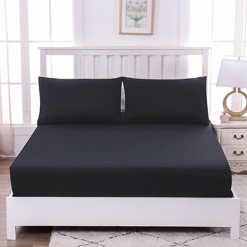 Màu Trang Bị Tấm Vương Hoàng Hậu Full Đôi Kích Thước Đơn Bọc Nệm Với Tất Cả-Xung Quanh Đai Cao Su Đàn Hồi Giường ga