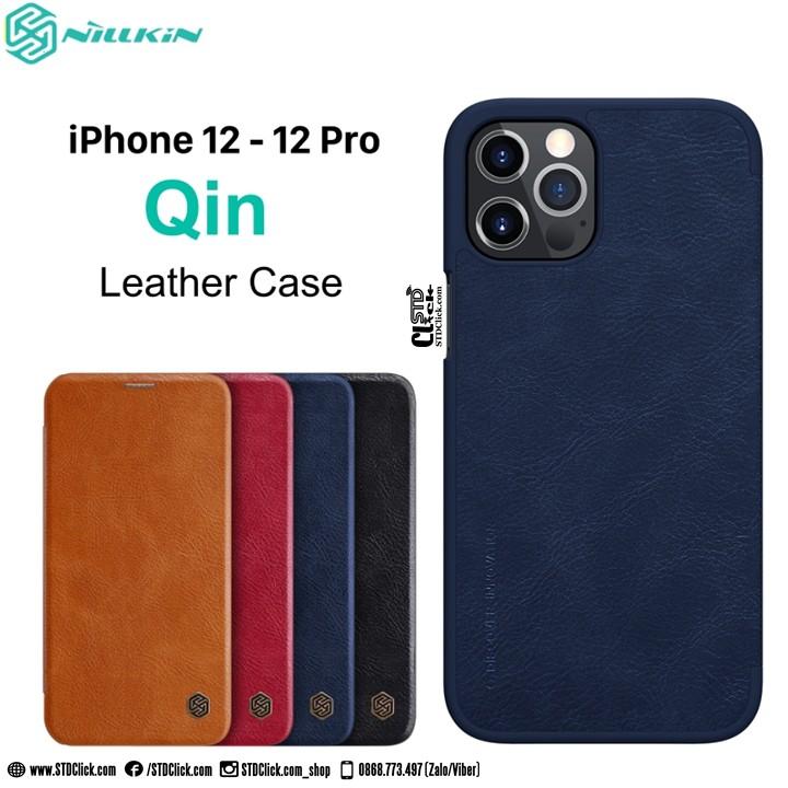 BAO DA DÀNH CHO ĐIỆN THOẠI IPHONE 12 - 12 PRO NILLKIN QIN