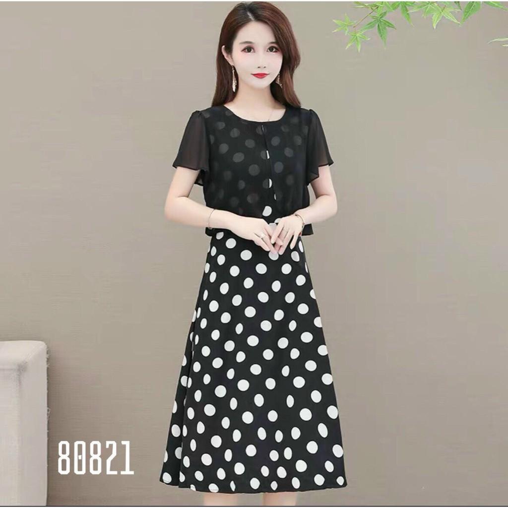ĐẦM VOAN LỤA CHẤM BI DỰ TIỆC SIÊU XINH 2021 THỜI TRANG MỚI KINGSHOP79