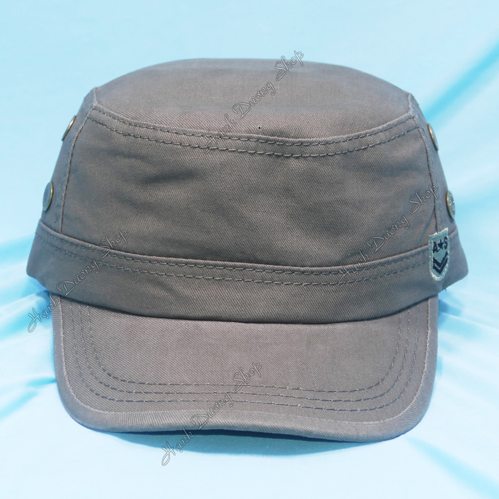 Nón lính đầu bằng có đuôi tăng giảm size, phong cách sĩ quan quân đội AS - Hạnh Dương