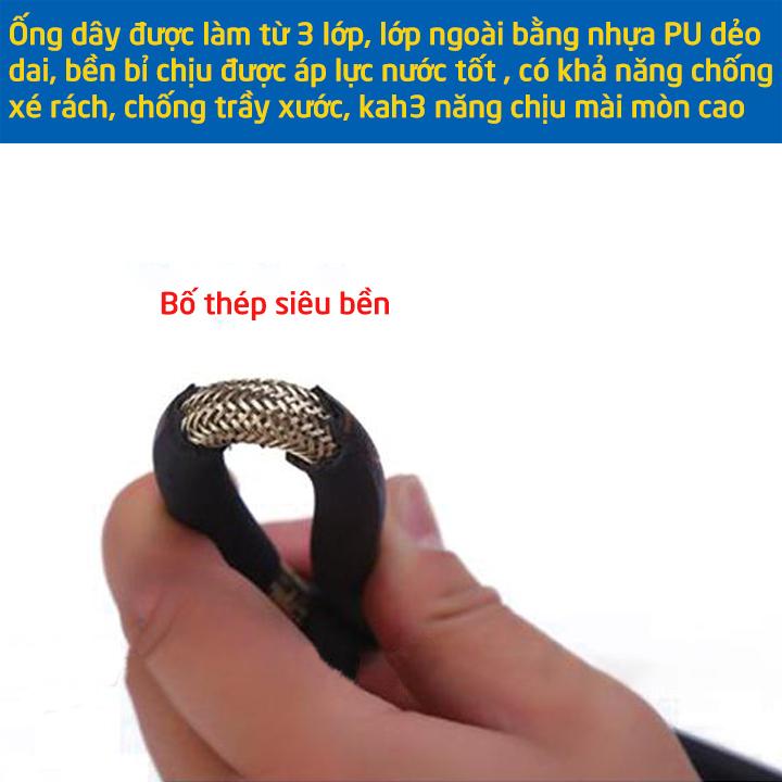 [TĂNG KHOP NÔI 2 DÂY]Dây rửa xe cao áp, dây cao áp máy rửa xe15m, dây áp lực cao ren trong 22mm, 2 đầu bằng nhau C0004