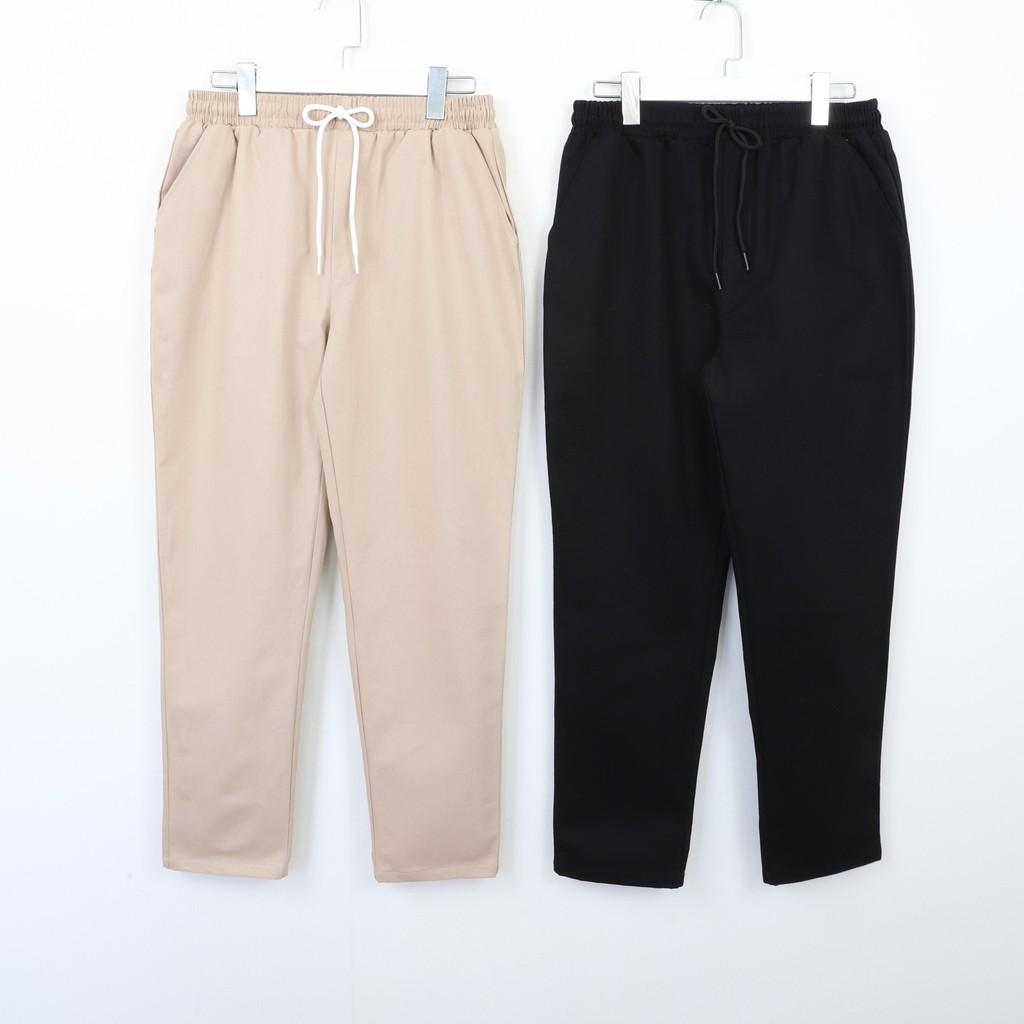 Quần Baggy Kaki unisex Basic nam nữ cạp chun ống rộng phong cách Hàn Quốc ulzzang QKK00