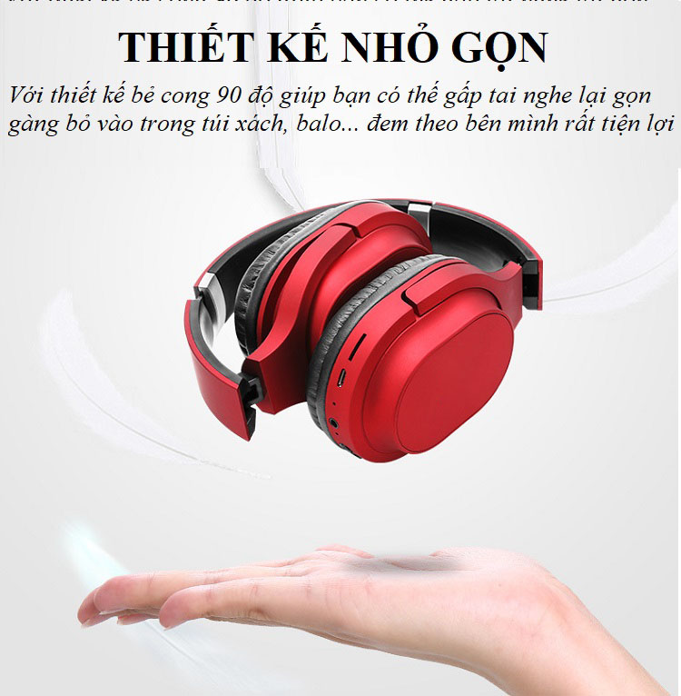 Tai Nghe Chụp Tai Không Dây ST-50 Công Nghệ Bluetooth 4.2 Thiết Kế Sang Trọng, Thời Thượng.