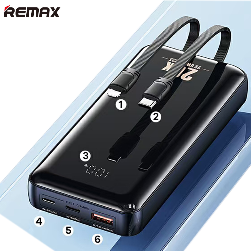 Pin sạc dự phòng 20000mAh kèm cáp sạc nhanh 22.5W Remax RPP-311 - Hàng Chính Hãng