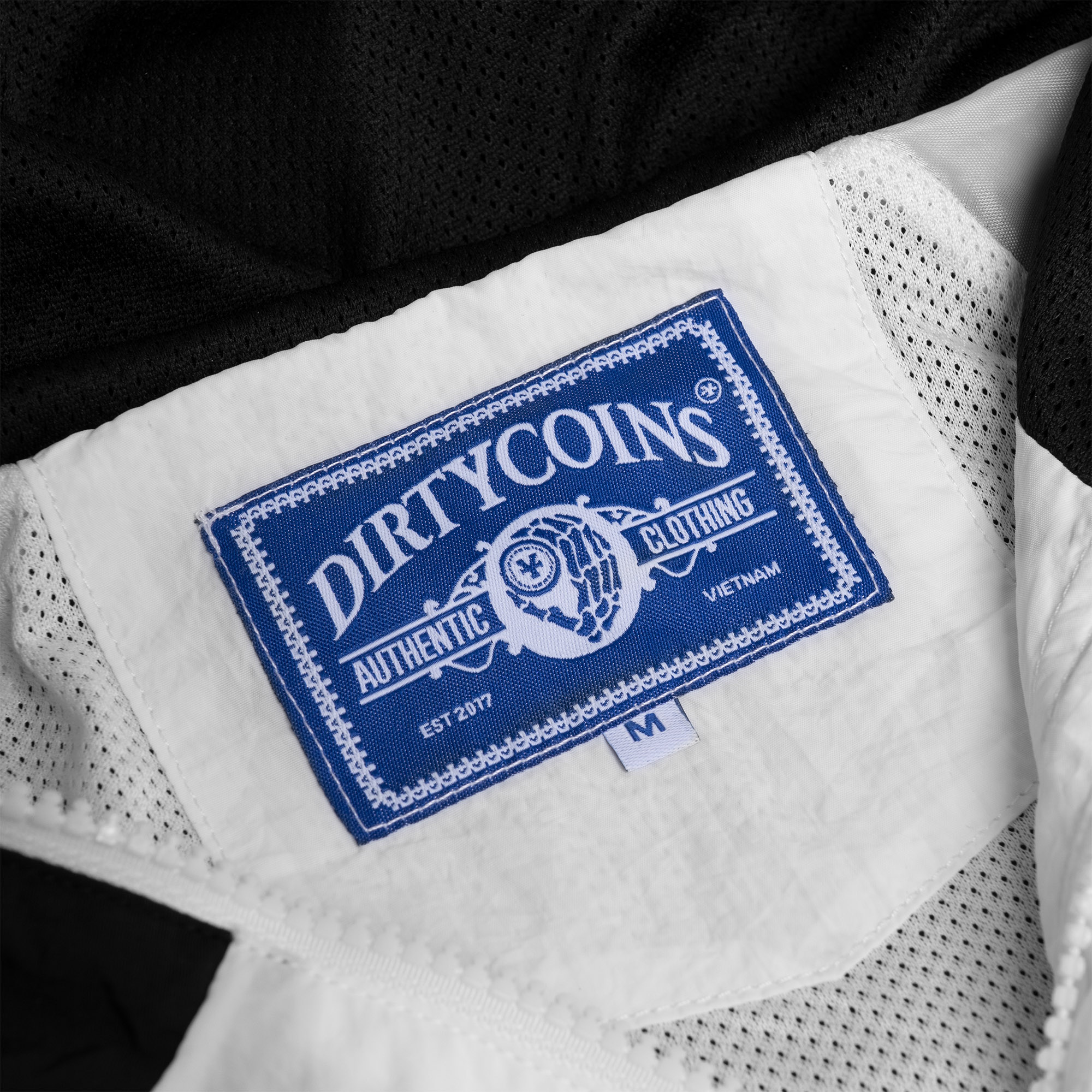 Áo Khoác DirtyCoins OG Logo Windbreaker Jacket - Black/White