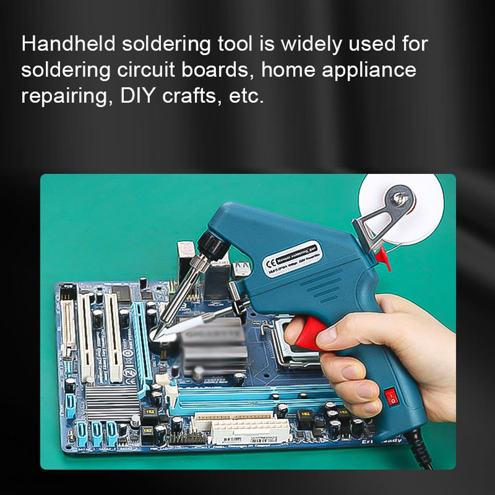 60W Handheld Soldering Iron Automatic Tin Feeding Machine Electronic Welding Tool for DIY Home Repairing