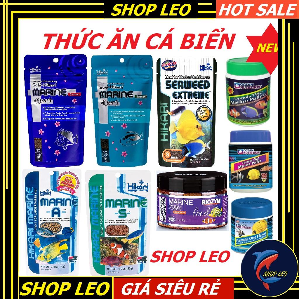 Thức ăn cho cá biển ( ăn thịt, ăn rong, tảo và tổng hợp) -cám cá biển cao cấp - hồ cá biển - bể nước mặn - shopleo